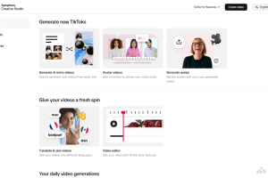 Symphony Creative Studio – TikTok推出的AI广告创意视频生成工具