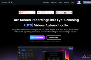 FocuSee – 屏幕录制AI工具，自动跟踪鼠标智能运镜