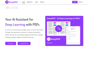 DeepPDF – AI PDF 处理工具，自动提取文档关键信息生成摘要