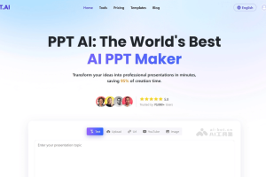 PPT.AI – AI PPT制作工具，对内容进行自动设计与排版