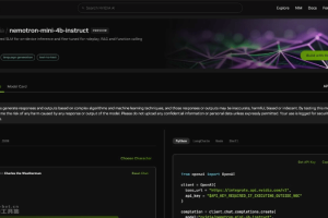 Nemotron-Mini-4B-Instruct – 英伟达推出的开源小型语言模型