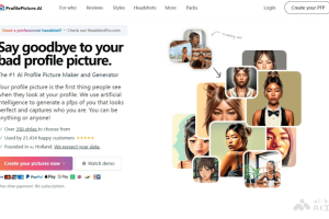ProfilePicture.AI – AI头像生成平台，提供300多种不同风格