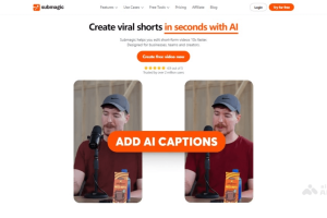 Submagic – AI视频编辑工具，自动生成动态字幕，文本驱动快速剪辑