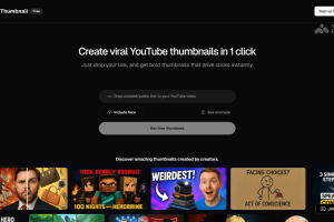 OpusClip Thumbnail – OpusClip推出的免费AI缩略图生成工具