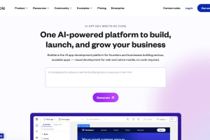 Bubble – 无代码AI应用开发平台，通过拖拽元素设计应用