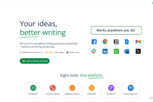 QuillBot – AI写作辅助工具，自动重写文本避免抄袭