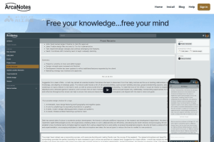 ArcaNotes – AI笔记应用，通过自然语言提问智能生成答案