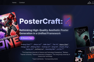 PosterCraft – 港科大联合美团等推出的美学海报生成框架