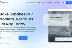 TECHSPECS – AI媒体播放器，实时AI字幕、支持99种语言字幕生成