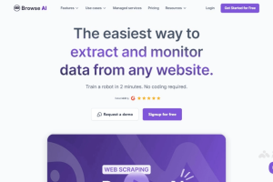 Browse AI – AI网页数据处理工具，零代码自动化数据收集和监控