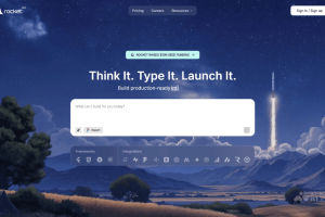 Rocket.new – AI编程平台，构建全功能Web和移动应用