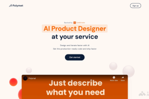 Polymet – AI产品设计平台，根据需求描述和图片生成产品原型和代码
