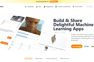 Gradio – 开源的Python库，快速创建机器学习模型的交互式网页