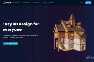 Sloyd – AI 3D模型生成工具，支持建筑、道具、武器等多种模型类别