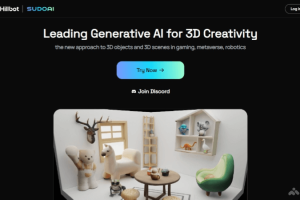 Sudo AI – AI驱动的3D模型生成服务的平台，主攻游戏领域
