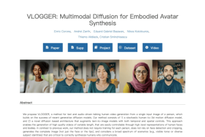 VLOGGER – 谷歌推出的图像到合成人物动态视频的模型