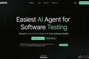 TestSprite – AI软件测试平台，自动理解测试对象生成测试计划和代码
