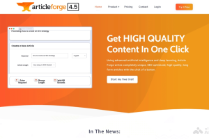 Article Forge – AI内容生成工具，输入关键词和文章长度自动撰写