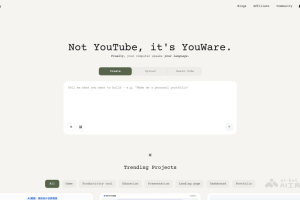 YouWare – 月之暗面前产品负责人明超平推出的AI编程社区