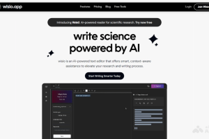 wisio.app – AI科研写作助手，支持分析理解复杂学术论文