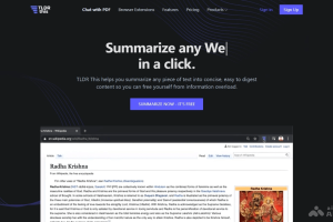 TLDR this – AI文章摘要工具，输入文章链接或粘贴文本自动生成摘要