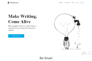 Inksprout – AI内容创作工具，分析文章要点自动生成视频摘要