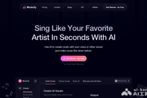 Musicfy AI – AI音乐创作平台，支持AI虚拟歌手、音乐生成