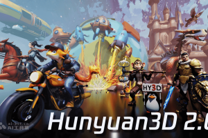 Hunyuan3D 2.0 – 腾讯推出的大规模 3D 资产生成系统