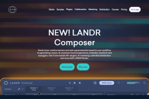LANDR – AI音乐制作平台，母带处理、音乐分发等全方面服务