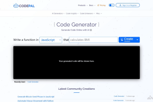 CODEPAL – AI编程辅助工具，将自然语言转换成实际代码