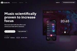 brain.fm – AI驱动的专为提升专注力和放松身心的个性化音乐平台