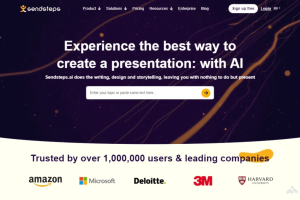 sendsteps – AI演示文稿制作工具，智能排版和动画效果设计
