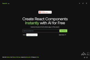 ReactAI – 零编码构建各类常见 React 组件的开源 AI 工具