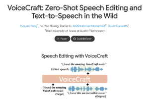 VoiceCraft – 开源的语音编辑和文本转语音模型