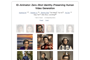 ID-Animator – 腾讯等推出的个性化人物视频生成框架