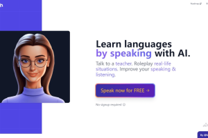 Gliglish – AI语言学习平台，支持多语言模拟真实对话互动场景