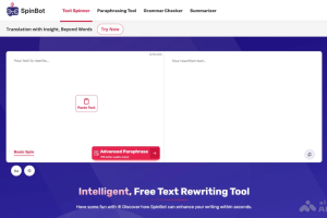 SpinBot – AI内容改写工具，通过上下文智能分析重构句子结构