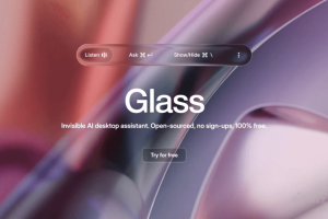 Glass – 开源AI桌面助手，实时捕捉屏幕内容和音频识别