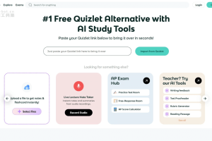Knowt – AI学习工具，将笔记、文件、视频内容自动转为笔记和卡片