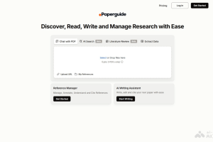 Paperguide – 专为研究人员设计的多功能 AI 学术写作助手