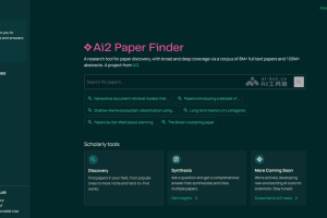 Ai2 PaperFinder – Ai2 推出的 AI 深度文献搜索工具