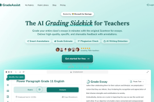 GradeAssist – AI辅助论文评分工具，内置抄袭检测和AI写作检测