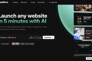 Webifier – AI网站构建工具，文本提示生成完整落地页