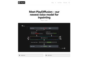 PlayDiffusion – Play AI开源的音频编辑模型