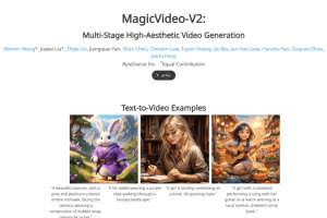 MagicVideo-V2：字节跳动推出的AI视频生成模型