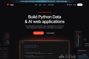 Taipy – 创建全栈Web应用的AI工具，支持Markdown语法和数据可视化