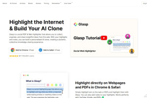 Glasp – AI网页阅读工具，高亮网页和PDF上的内容、标记重点信息