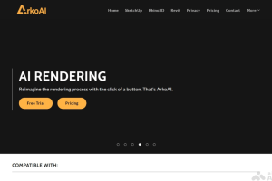 ArkoAI – AI建筑渲染工具，根据设计词汇生成高质量渲染图、与建模软件兼容