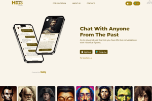Hello History – AI教育平台，覆盖多领域模拟与历史人物互动对话