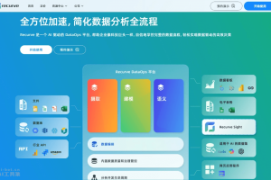 recurve – AI DataOps平台，提供无缝数据分析体验和高质量数据处理